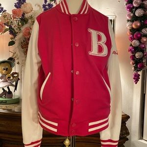 COPY - Varsity jacket pink & white